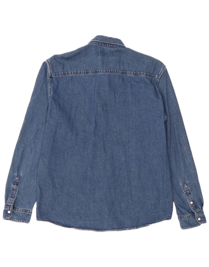 Tom Tailor Herren-Jeanshemd, groß, marineblau, Baumwolle