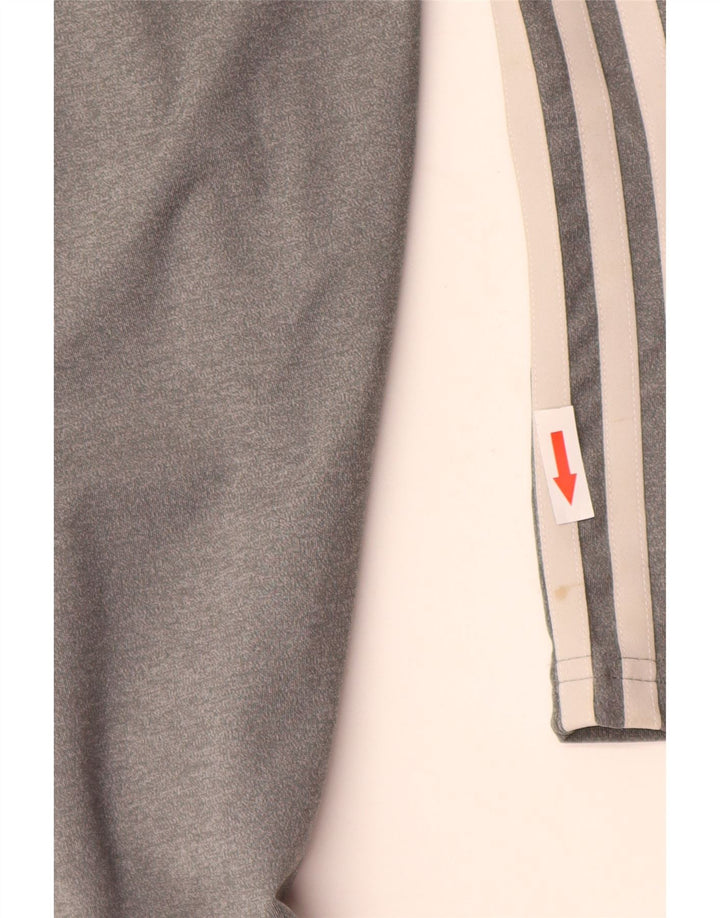 Adidas Damen Climalite Leggings UK 12/14 Mittelgraues Polyester