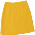 Vintage Damen A-Linienrock IT 42 Medium W28 Gelbes Polyamid