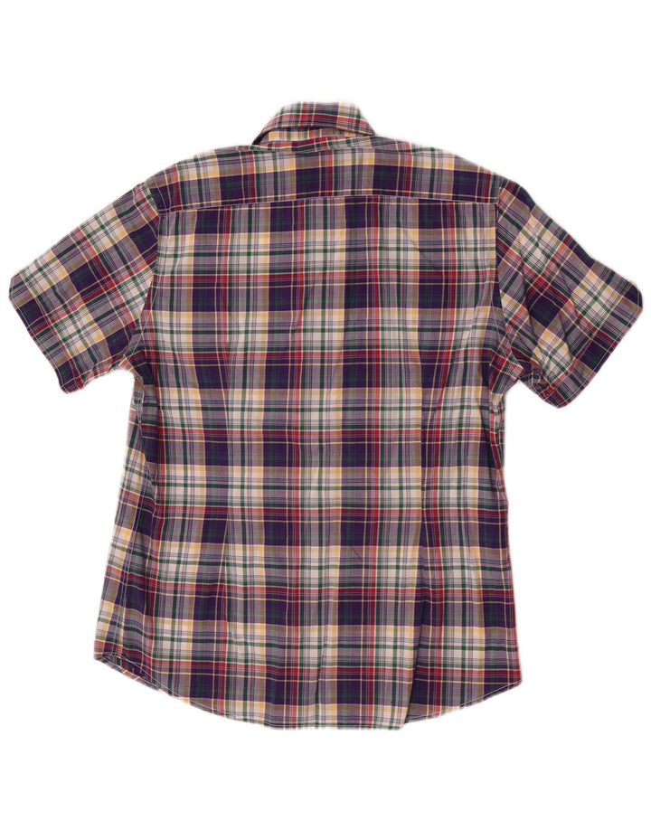 Fred Perry Herren Kurzarm-Slim-Fit-Hemd, klein, mehrfarbig kariert