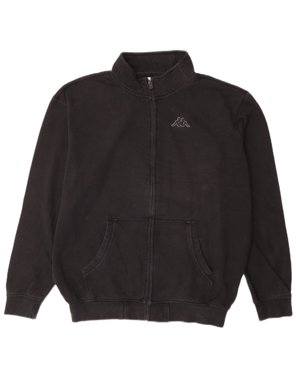Kappa Herren Trainingsanzug Top Jacke 2XL Schwarz Baumwolle