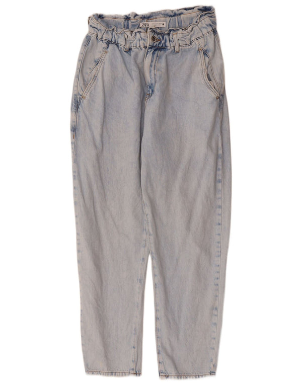 Zara Damen Tapered Jeans EU 36 XS W26 L25 Blau