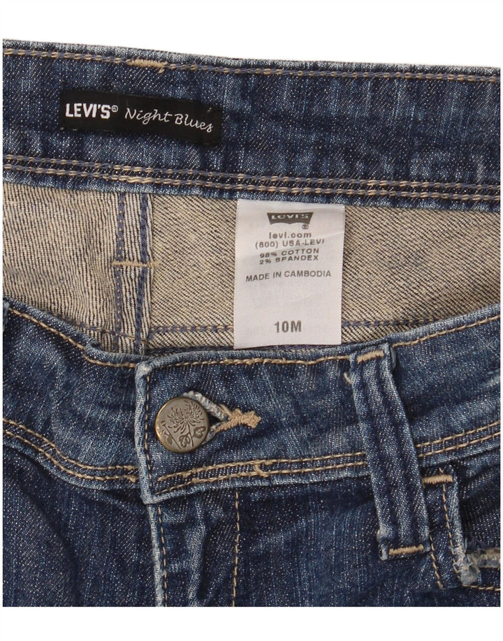 Levi's Damen Distressed Straight Jeans US 10 Large W32 L32 Blaue Baumwolle