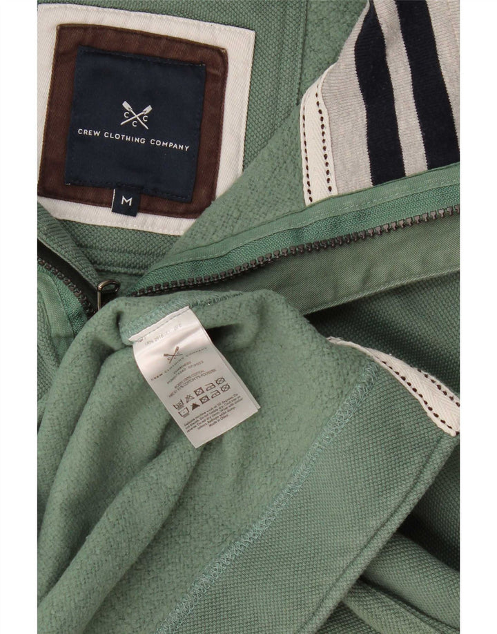 Crew Clothing Herren-Sweatshirt mit 1/4-Reißverschluss, reguläre Passform, Mittelgrün