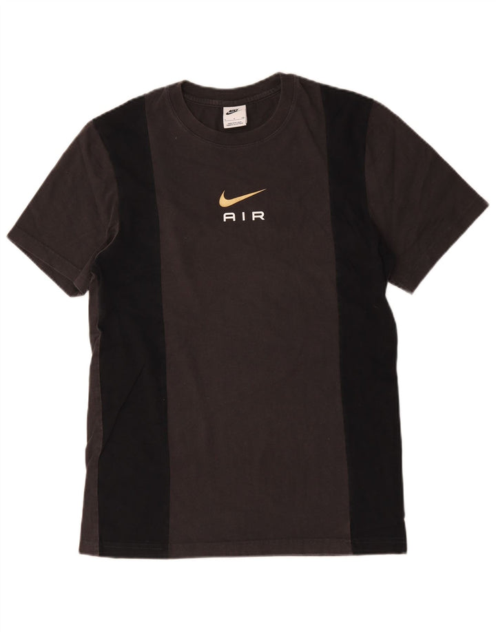 Nike Herren Air T-Shirt Top Small Braun Farbblock