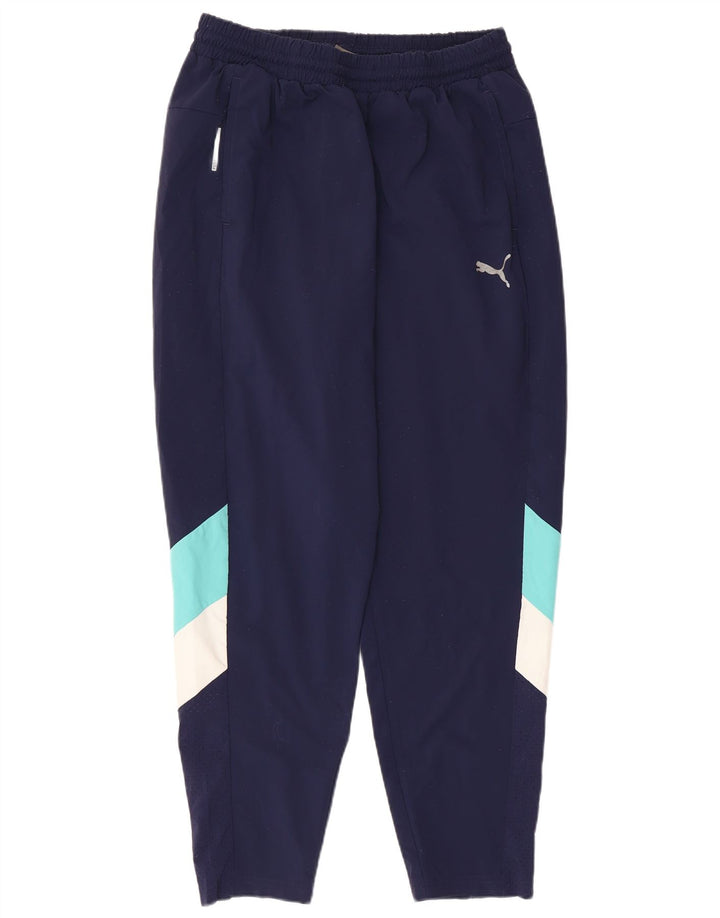 Puma Herren-Trainingshose, groß, marineblau, Farbblock-Polyester