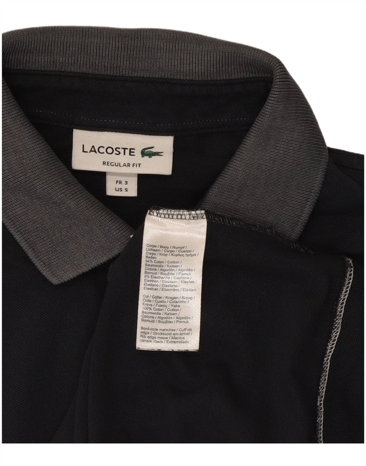 Lacoste Herren-Poloshirt mit normaler Passform, Größe 3, S, Marineblau, Farbblock