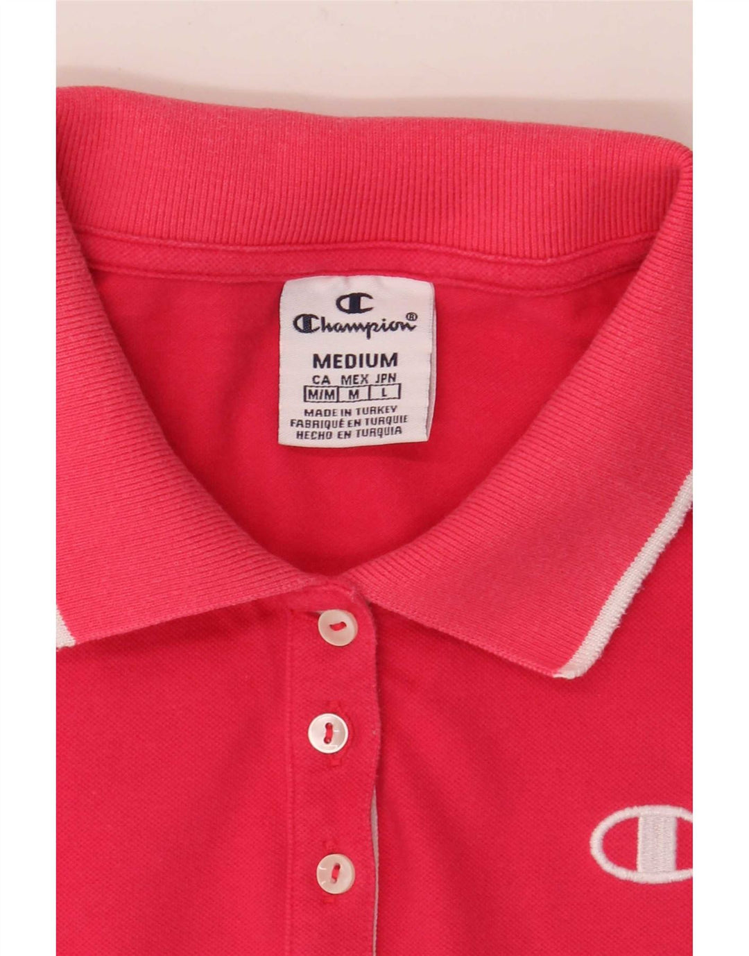Champion Damen Poloshirt UK 12 Mittelrosa