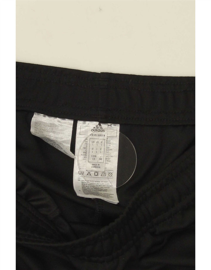 Adidas Herren-Trainingshose mit Grafik, groß, aus schwarzem Polyester