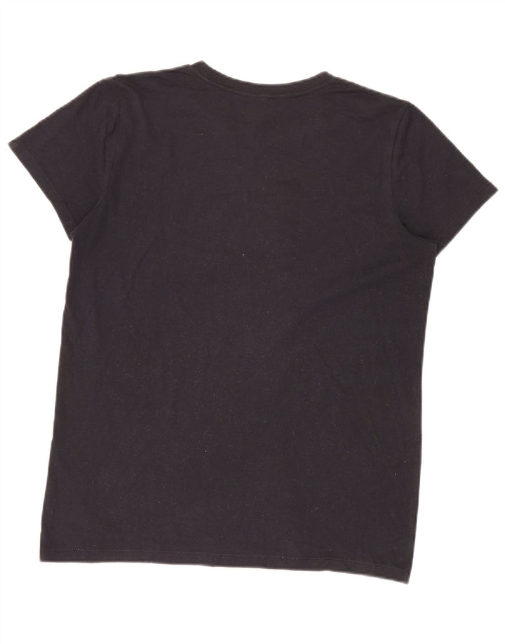 Under Armour Damen Graphic T-Shirt Top UK 12 Medium Schwarz