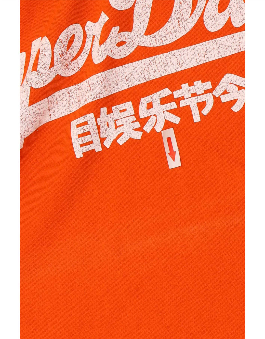 Superdry Herren Grafik-T-Shirt-Oberteil Mittelorange