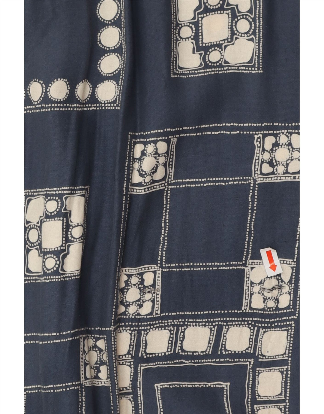 VINTAGE Herrenhemd groß marineblau geometrisch