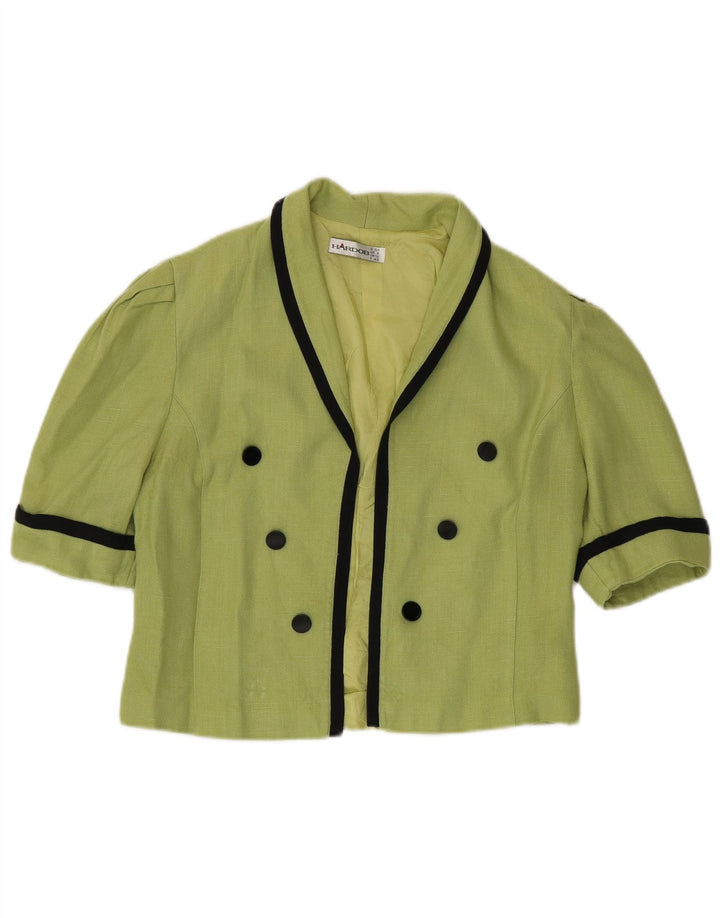 Hardob Damen Bolero Top UK 12 Mittelgrüne Viskose