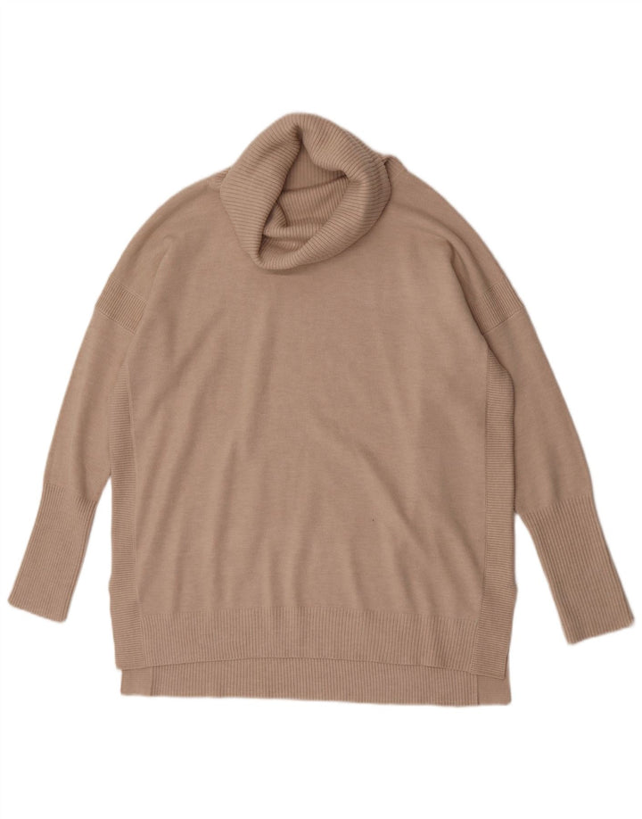 French Connection Rollkragenpullover für Damen, Gr. 14, Mittelbeige