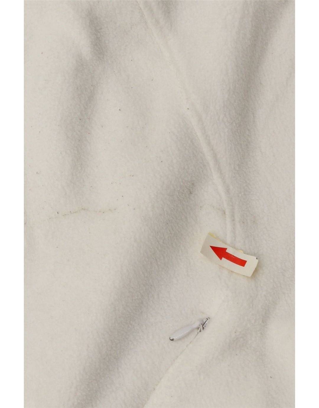 Marks & Spencer Damen Fleecejacke UK 14 Large Weiß Polyester