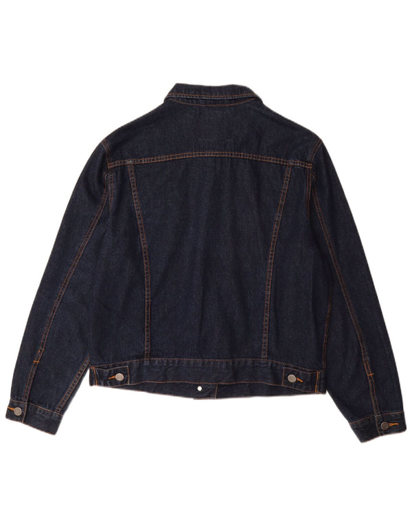 John Baner Damen Jeansjacke UK 16 Large Marineblaue Baumwolle