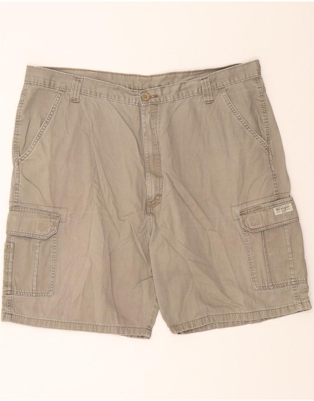 WRANGLER Mens Cargo Shorts W42 2XL Grey Cotton Vintage Wrangler and Second-Hand Wrangler from Messina Hembry 