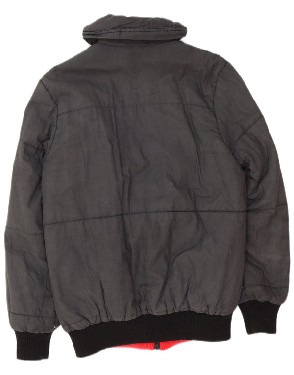 POP 84 Damen Wendejacke IT 42 Mittelschwarzes Colourblock-Polyester