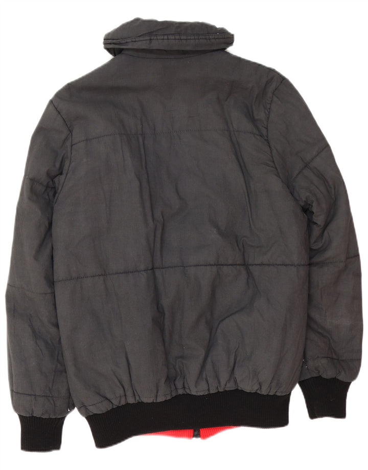 POP 84 Damen Wendejacke IT 42 Mittelschwarzes Colourblock-Polyester