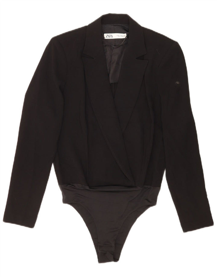 Zara Damen-Blazer-Body, Gr. 6, XS, Schwarz, Polyester
