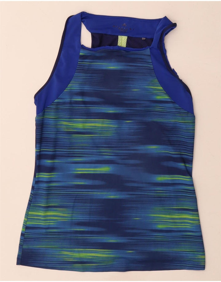 Adidas Damen Climacool Weste Top UK 8/10 Small Blue Pinstripe