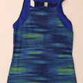 Adidas Damen Climacool Weste Top UK 8/10 Small Blue Pinstripe