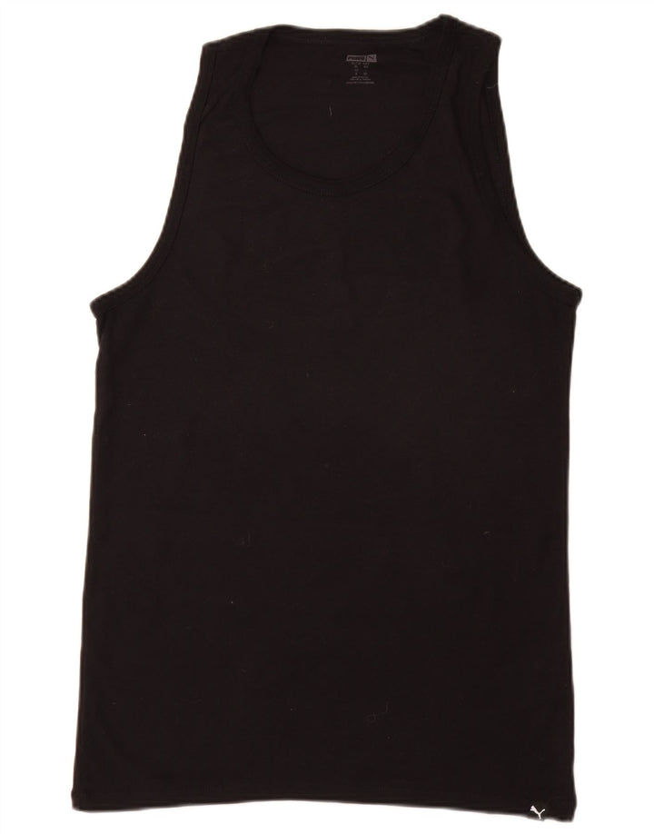 Puma Herren Weste Top XL Schwarz Baumwolle