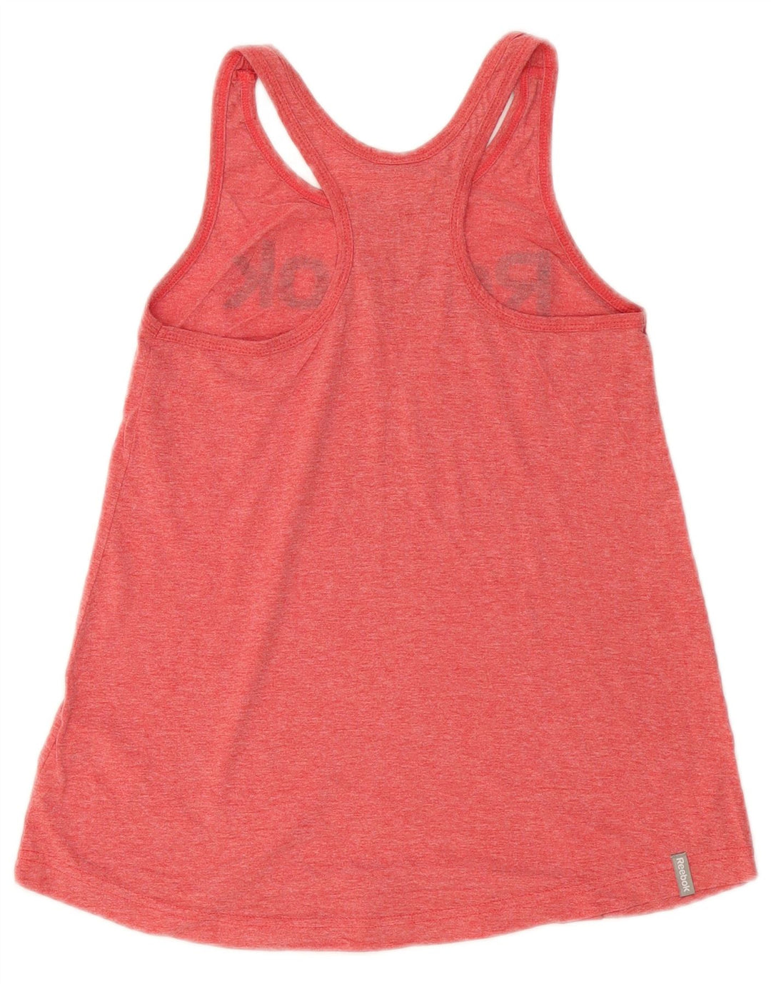 REEBOK Damen Graphic Vest Top UK 6 XS Rote Baumwolle