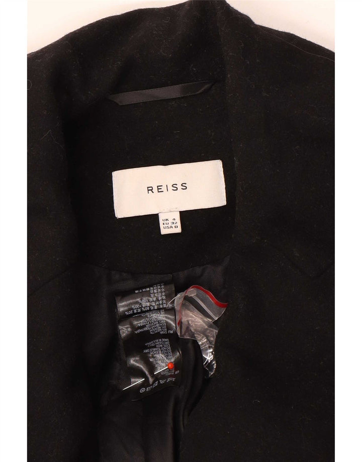 Reiss Damen Mantel UK 4 XS Schwarz