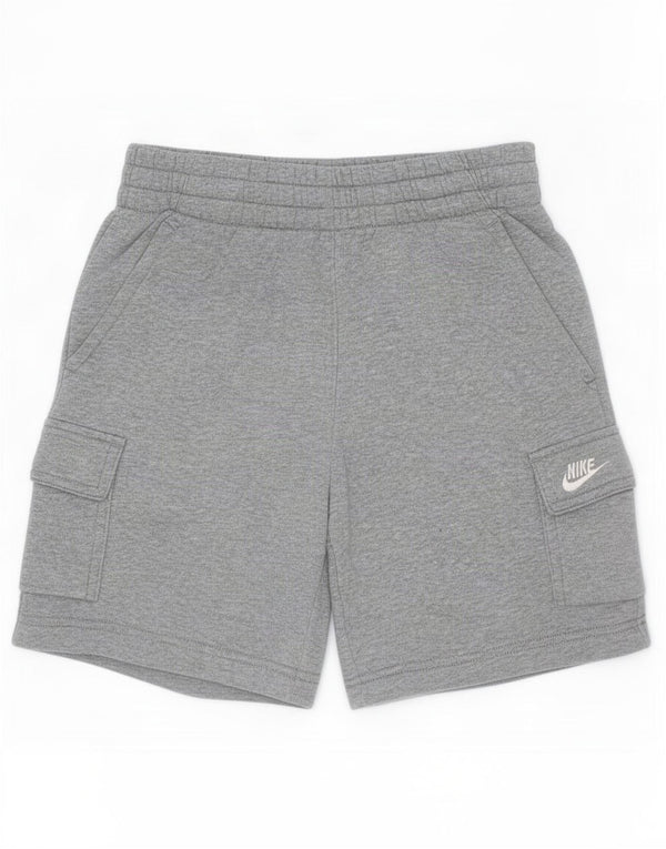 Nike Cargo-Sportshorts für Jungen, 8–9 Jahre, Größe S, grau gefleckte Baumwolle