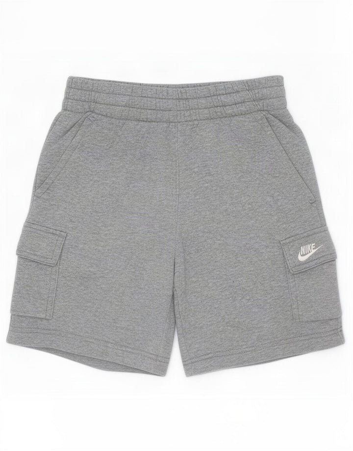 Nike Cargo-Sportshorts für Jungen, 8–9 Jahre, Größe S, grau gefleckte Baumwolle