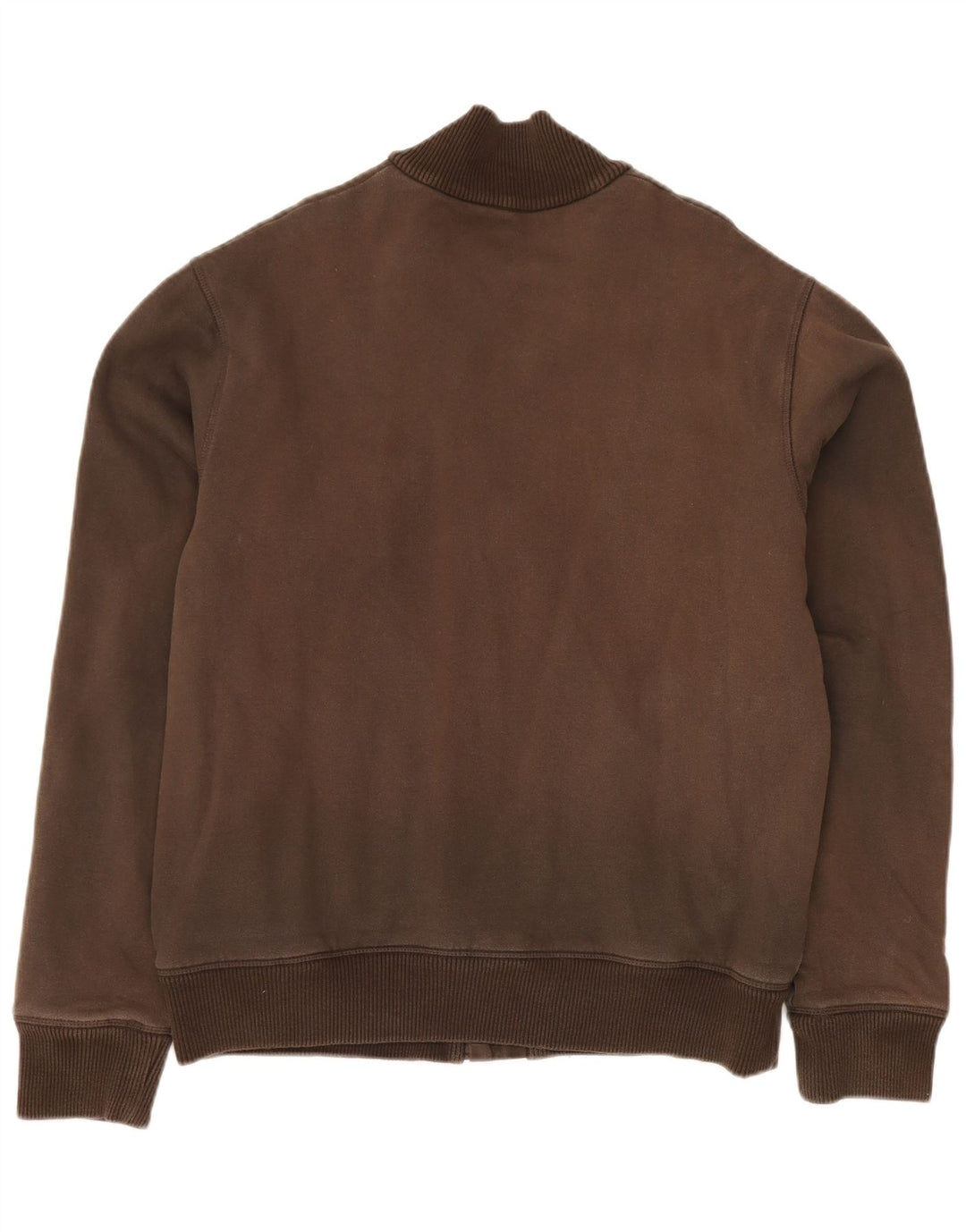 TIMBERLAND Herren Slim Fit Bomberjacke UK 40 Große braune Baumwolle