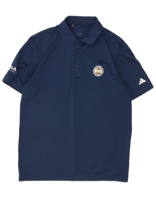Adidas Herren Poloshirt Small Marineblau Polyester