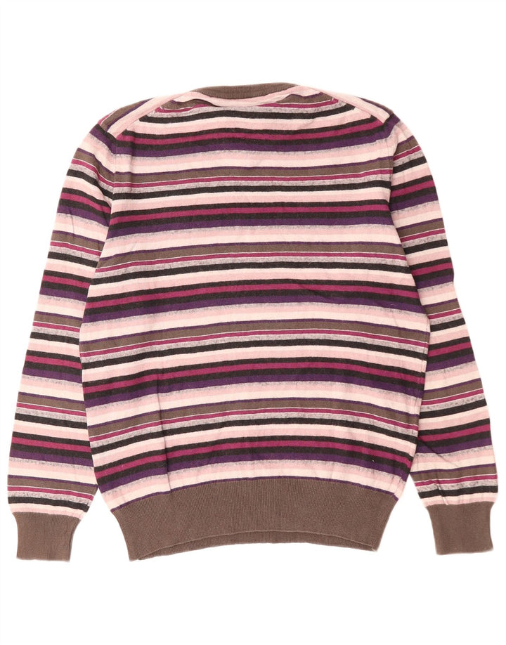 SERGIO TACCHINI Damen-Pullover mit V-Ausschnitt, Gr. 14, mittelmehrfarbig