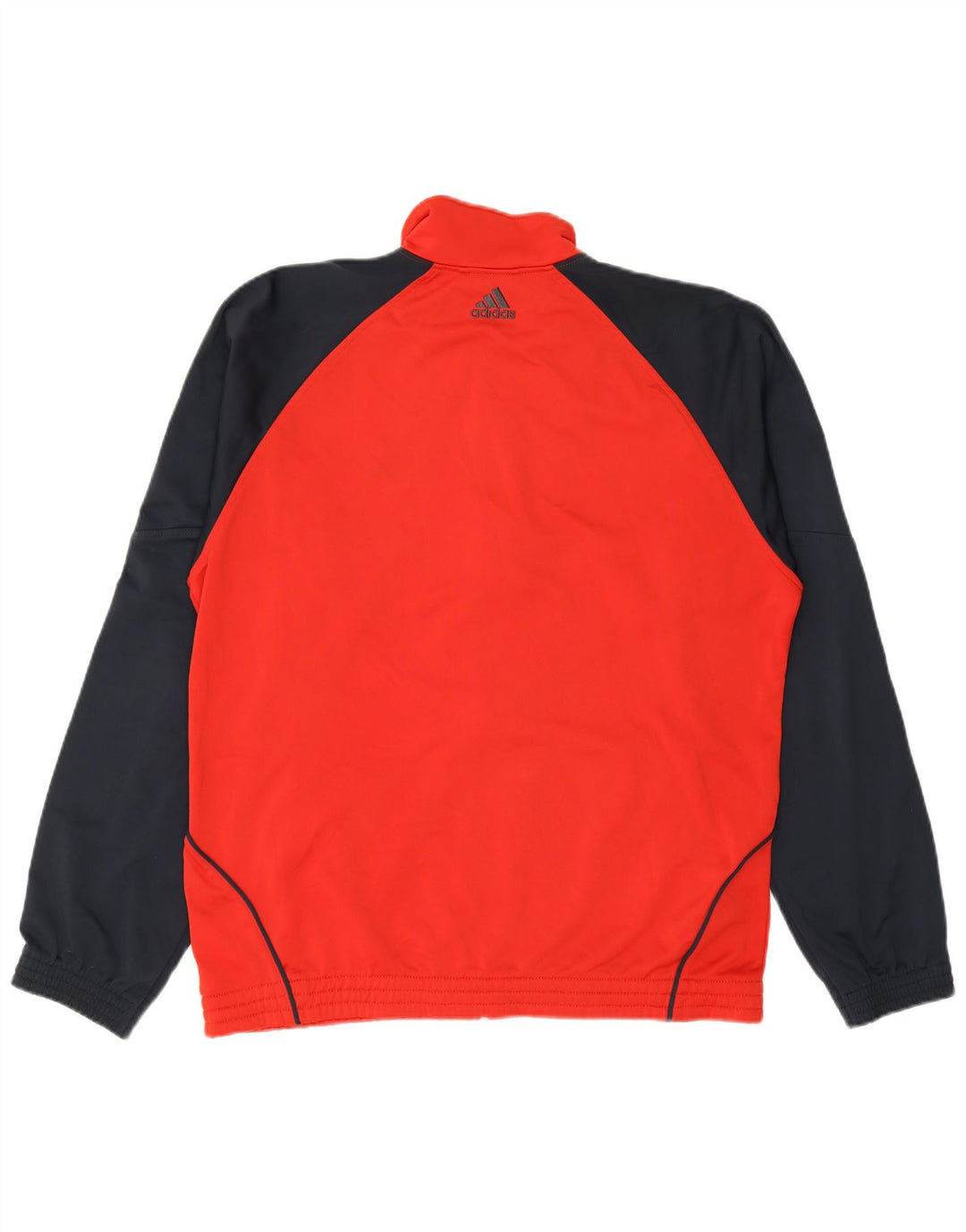 Adidas Herren-Trainingsanzugoberteil, UK-Größe 42/44, großes rotes Colourblock-Polyester