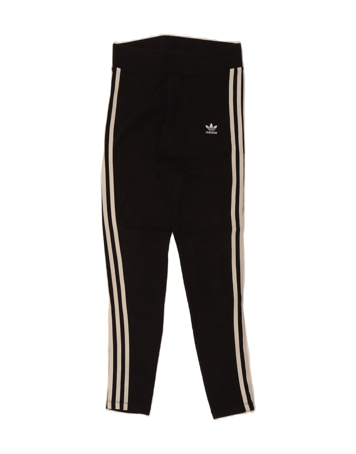 ADIDAS Womens Leggings Size 10 Small Black Cotton Vintage Adidas and Second-Hand Adidas from Messina Hembry 