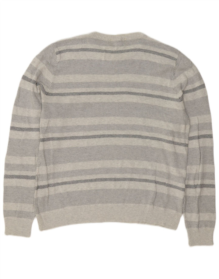 Marks & Spencer Herren-Pullover „Harbor“ mit Rundhalsausschnitt, Blau, Größe L, Grau