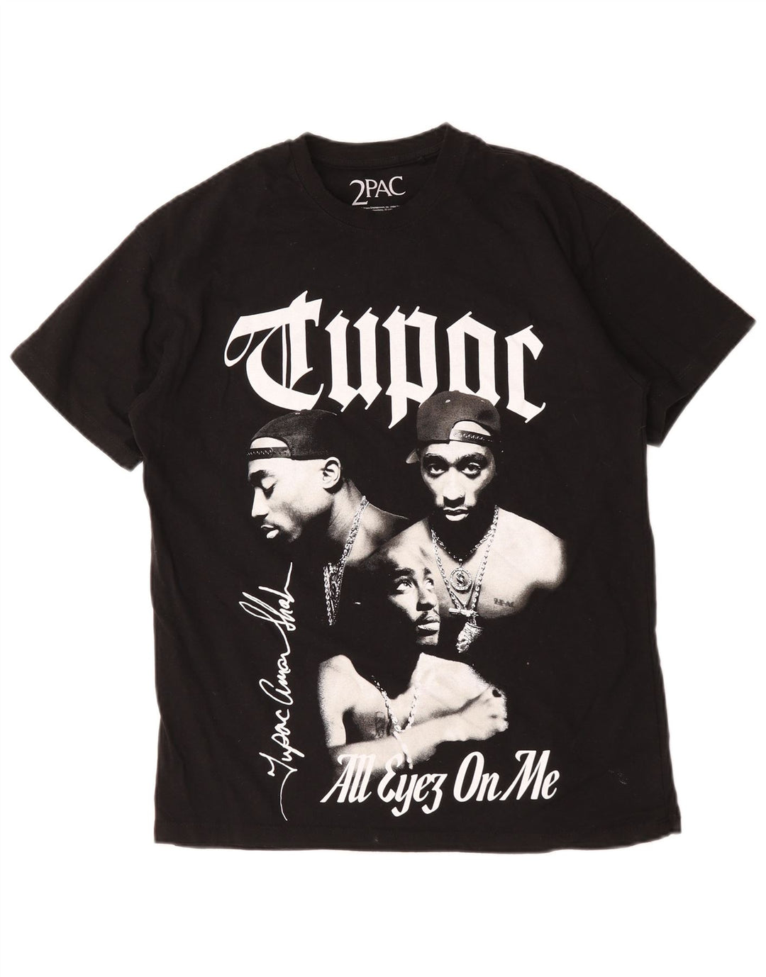 Pull & Bear Herren 2 Pac Graphic T-Shirt Top Small Schwarz