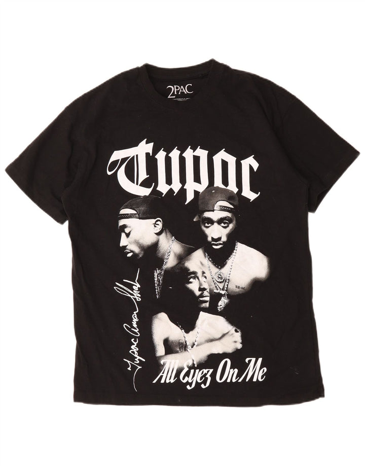 Pull & Bear Herren 2 Pac Graphic T-Shirt Top Small Schwarz