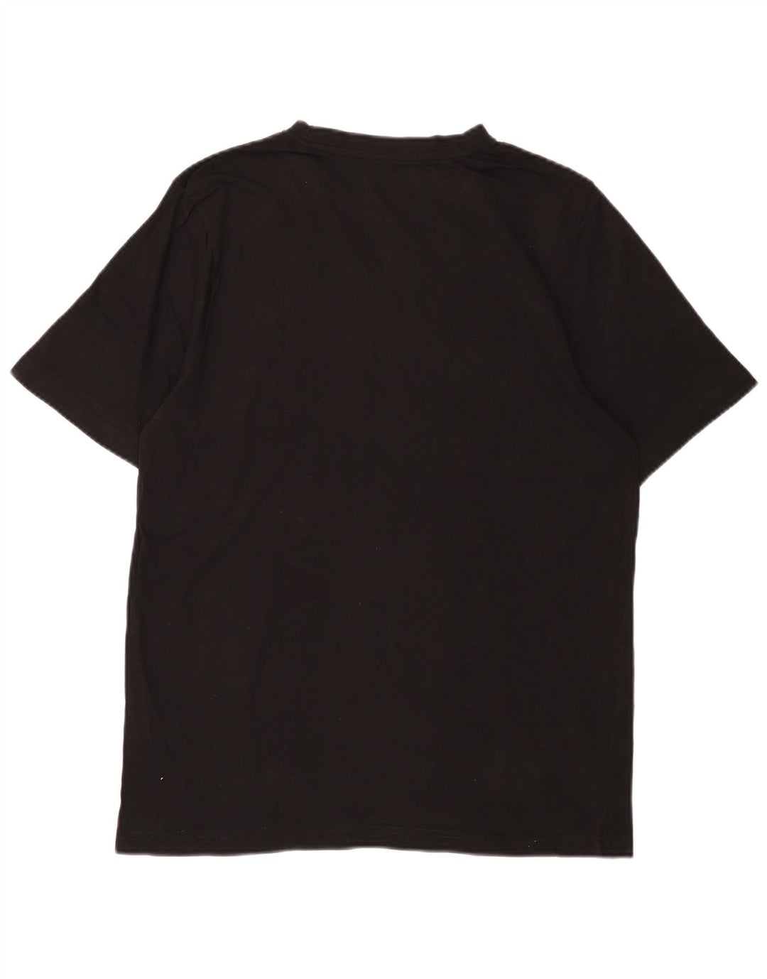 KAPPA Herren-T-Shirt mit Grafik, groß, aus schwarzer Baumwolle