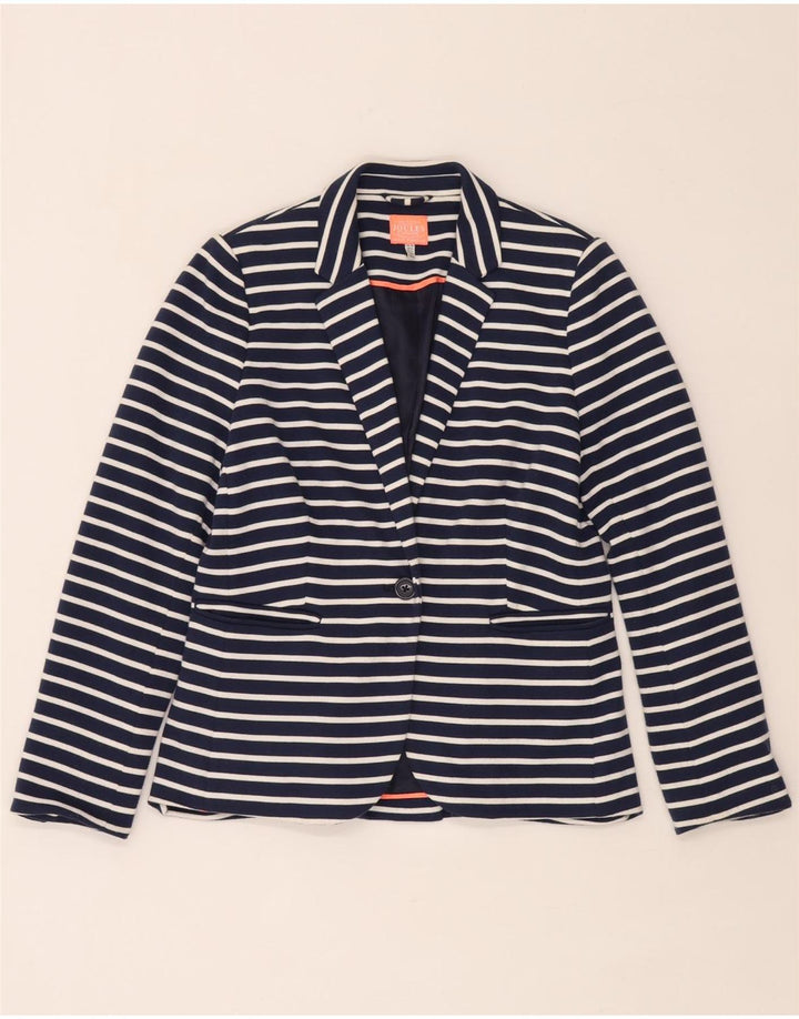 Joules Damen-Blazer mit 1 Knopf, Gr. 10, Größe S, Marineblau, gestreift