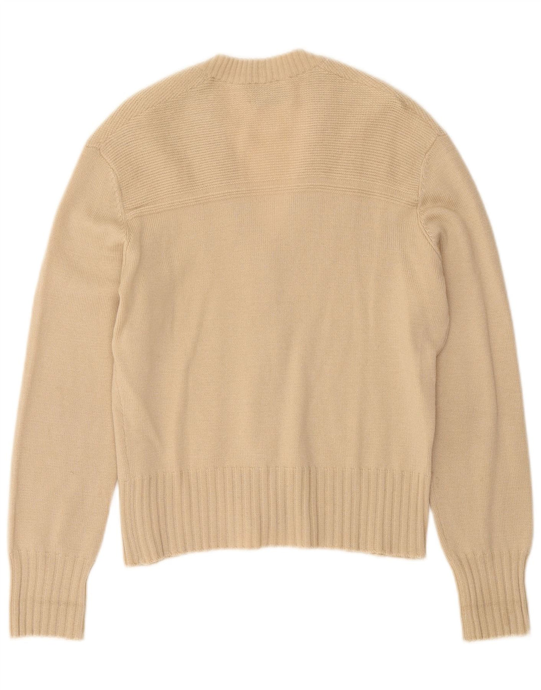 Luisa Spagnoli Damen Strickjacke UK 12 Mittelbeige Wolle