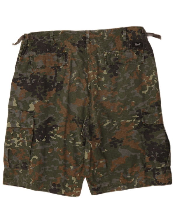 Brandit Herren Cargoshorts 2XL W42 Khaki Camouflage Baumwolle