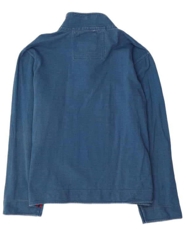 Crew Clothing Herren-Sweatshirt mit Reißverschluss, 2XL, Blau, Baumwolle