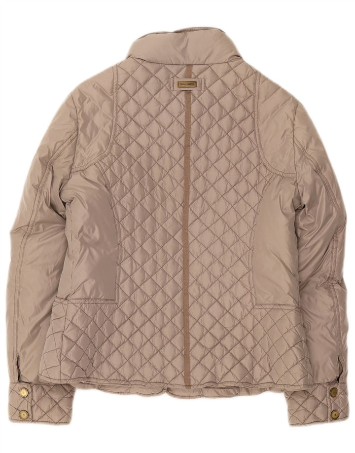 Henry Cottons Damen wattierte Steppjacke IT 46 Large Grau Polyester