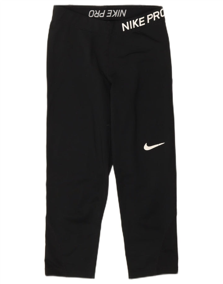 Nike Damen-Trainingshose, Gr. 10, Größe S, Schwarz, Polyester