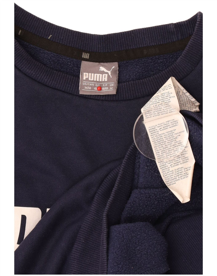 Puma Herren Grafik-Sweatshirt-Pullover, mittelmarineblaue Baumwolle