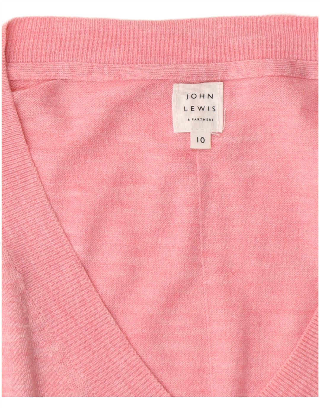 JOHN LEWIS Damen-Pullover, übergroß, V-Ausschnitt, Gr. 10, Größe S, Rosa