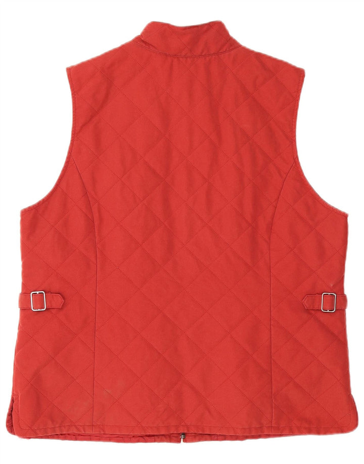 Orvis Damen Steppweste UK 16 Large Rot Polyester