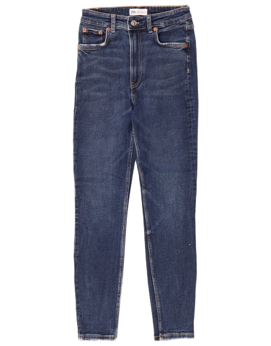 Zara Damen Skinny Jeans EU 36 XS W26 L27 Blau